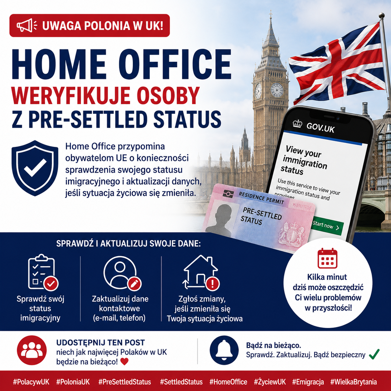 Home Office apeluje do Polaków w Wielkiej Brytanii