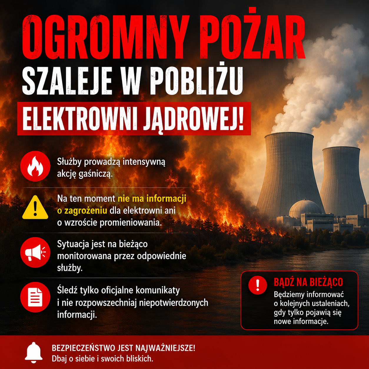 Ogromny pożar w pobliżu elektrowni jądrowej Sizewell B w Anglii. Trwa akcja gaśnicza