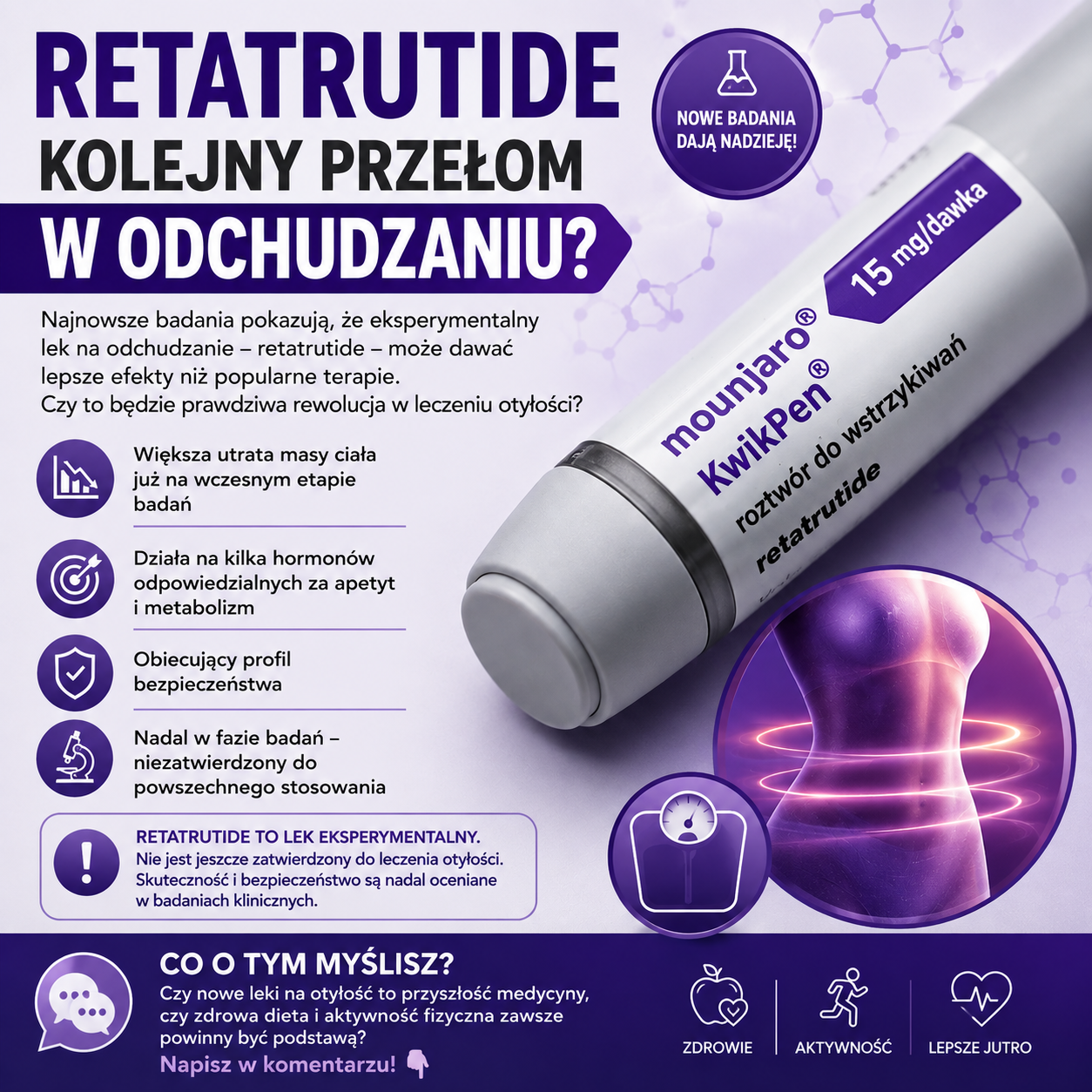 Retatrutide – kolejny przełom w leczeniu otyłości i nadwagi?