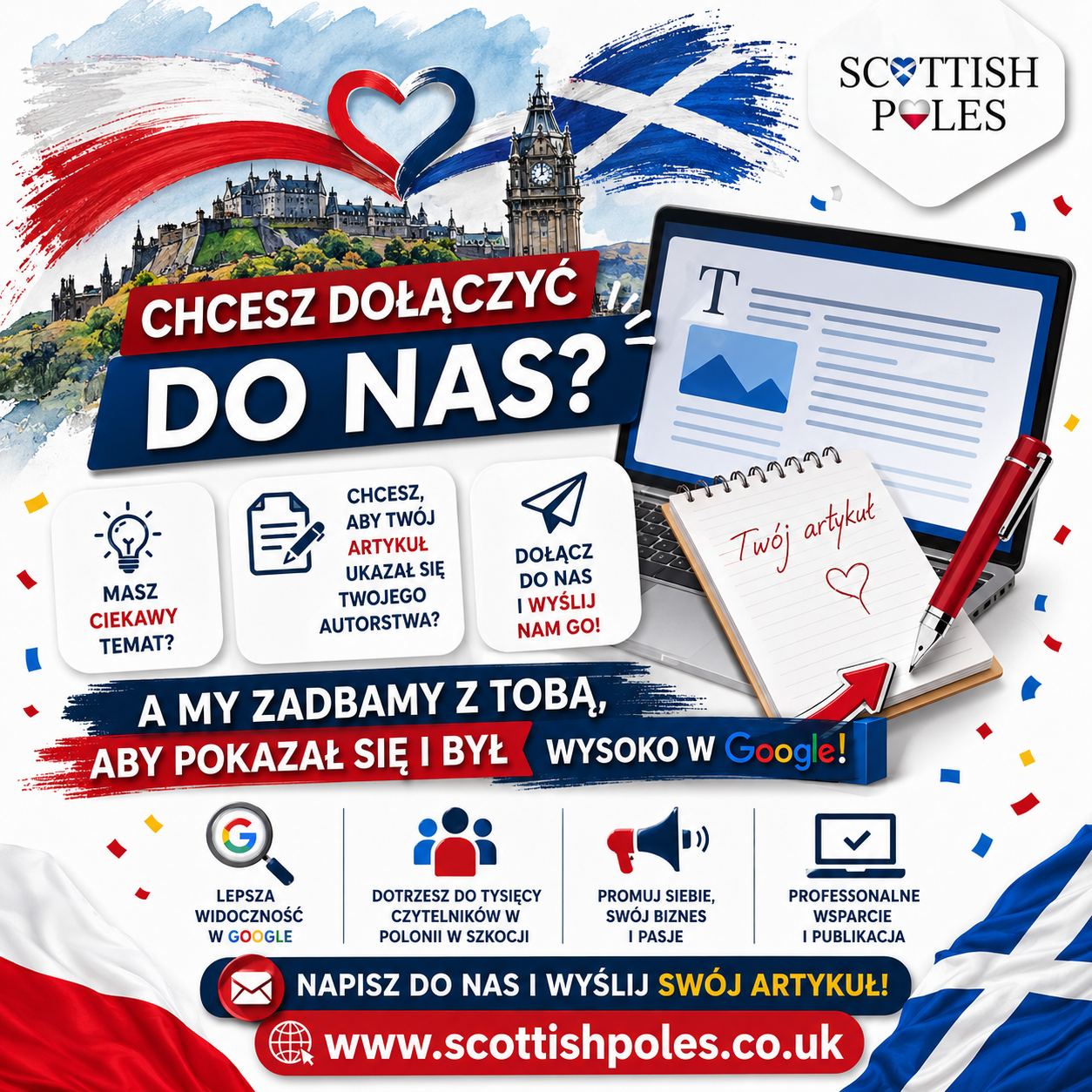 Twoja historia ma znaczenie. Dołącz do tworzenia przestrzeni dla Polonii w Szkocji